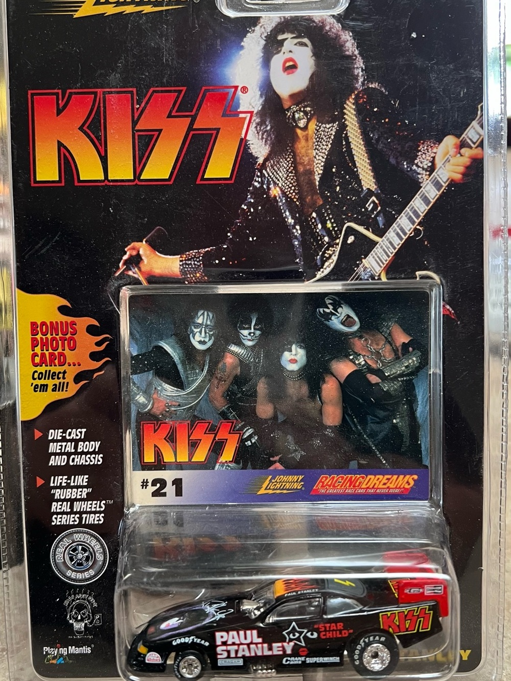 Kiss Paul Stanley Racing Dreams Die-Cast Car – Black with Red & White Accents